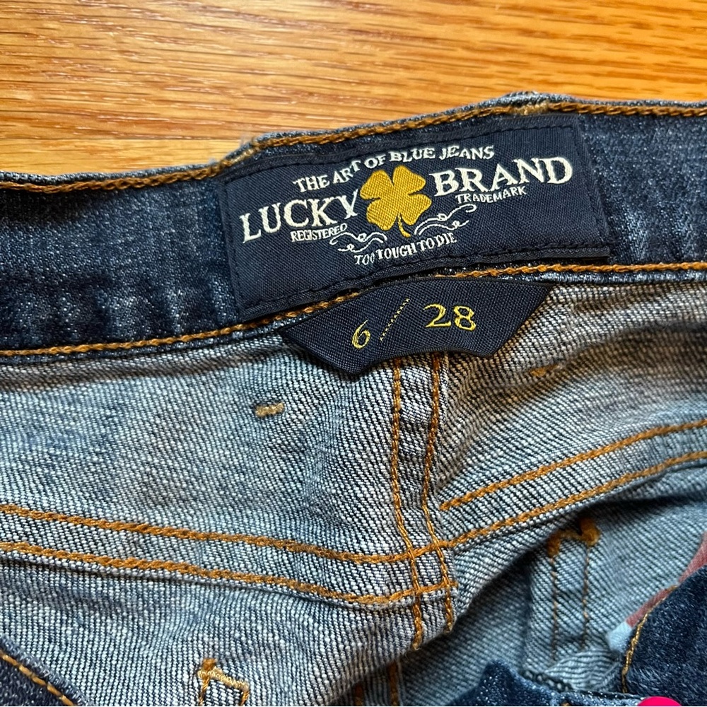 Lucky brand sweet’n crop jeans size 6 / 28 - Picture 4 of 8
